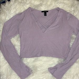 Long sleeved crop top from forever 21